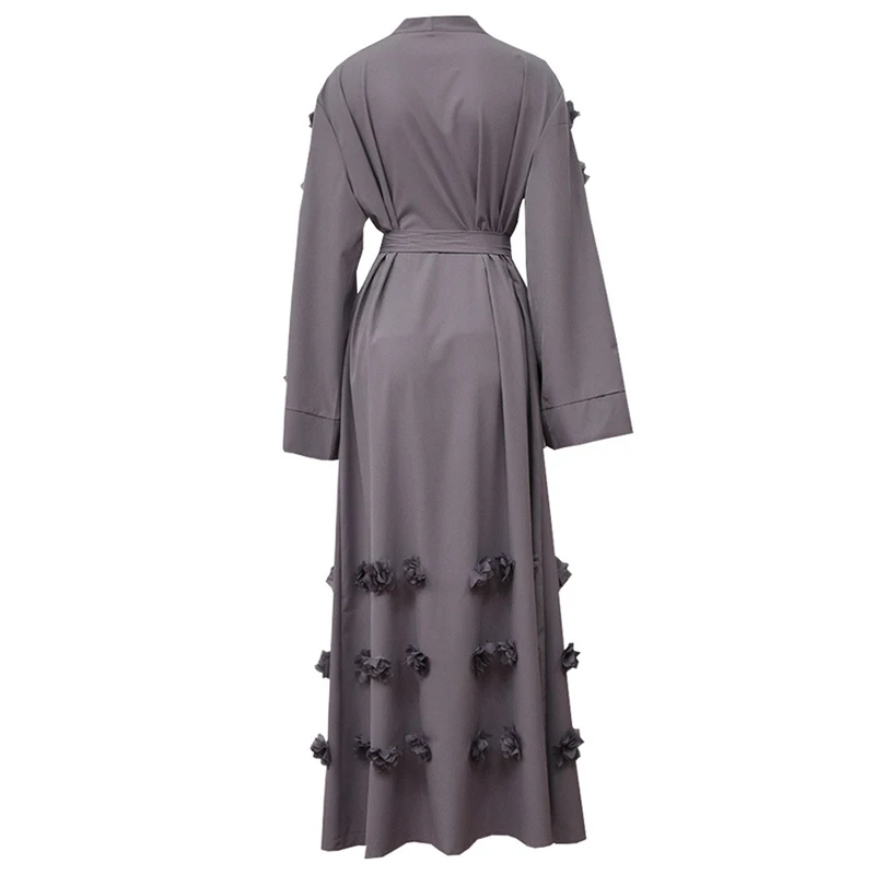 2019 платье Дубая цветочные кимоно кардиган мусульманский хиджаб платье Абая для женщин халат Восточный халат из марокена турецкая