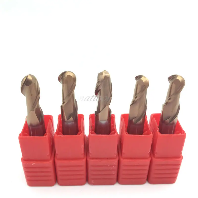 

2F-R6X100LHRC60 double-edged keyway 60 degrees extended tungsten steel end mill CNC tool  Free shipping for 1Pcs