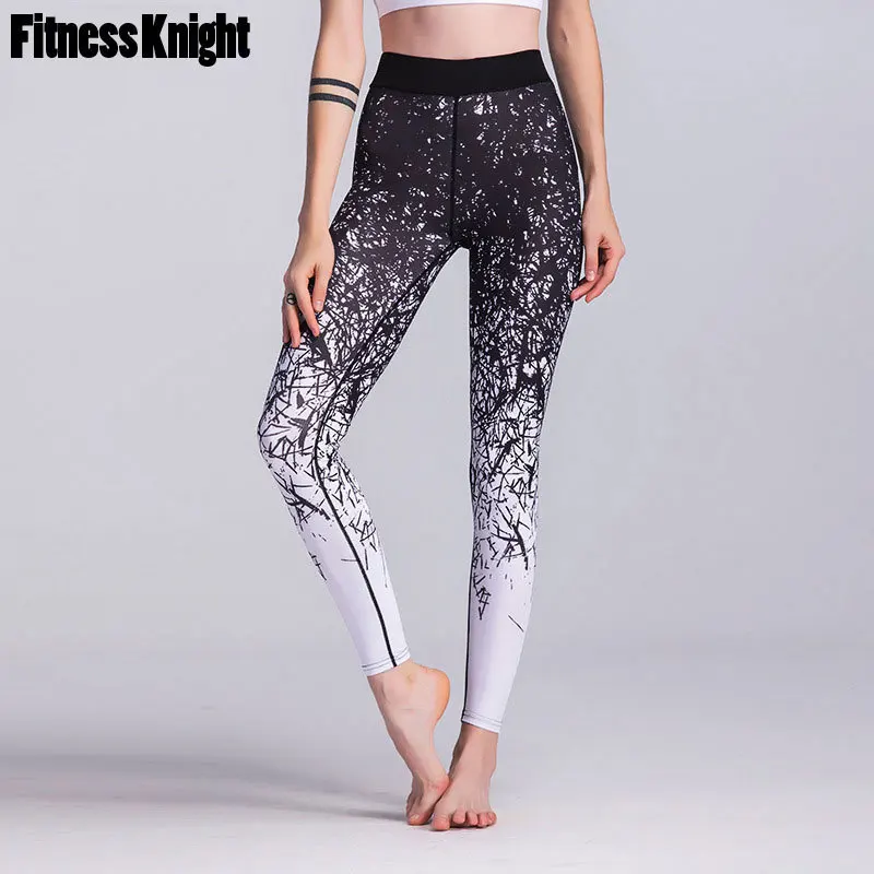 

Sport Leggings Fitness Women Yoga Pants High Waist Print Yoga Leggings Workout Sport Pants Female Running Pants Sportswear Women