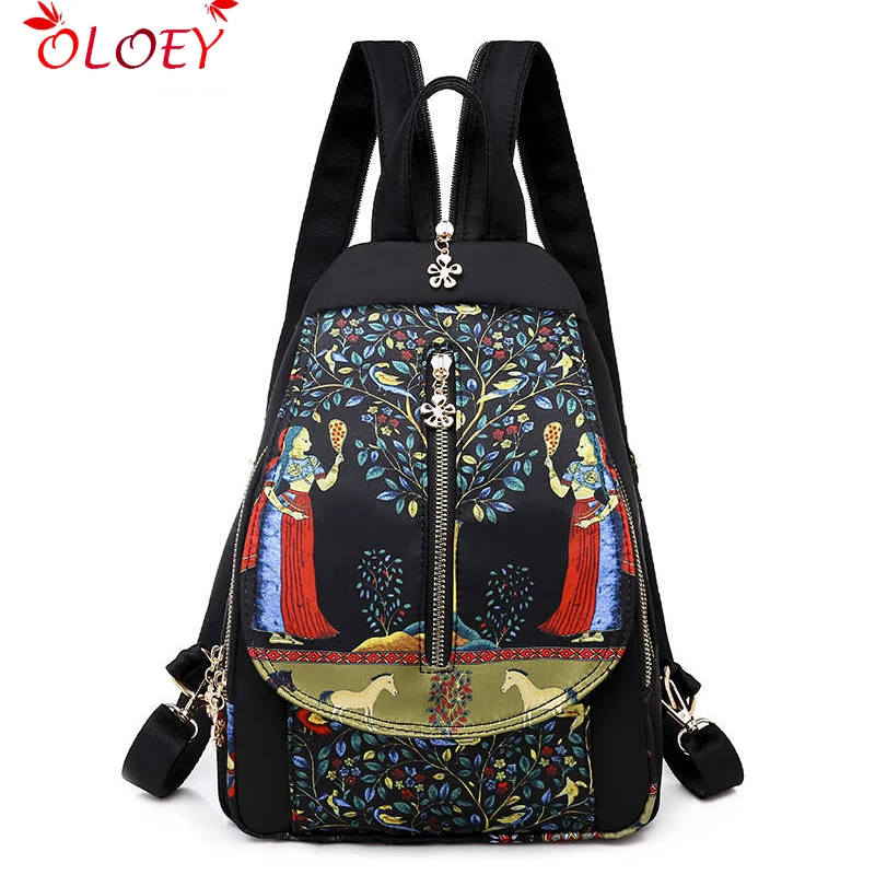 

2019 Brand Cartoon Waterproof Oxford Women Backpack High Quality School Bag For Women Multifunctional Women Travel Bags New