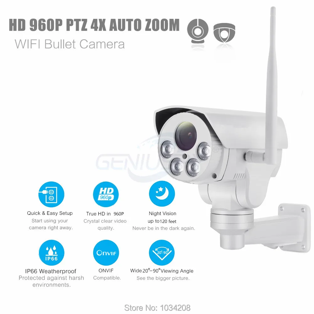 IP камера HI3518C + AR0130 960P Wi Fi PTZ|sd card camera|ip camera hdptz ip |