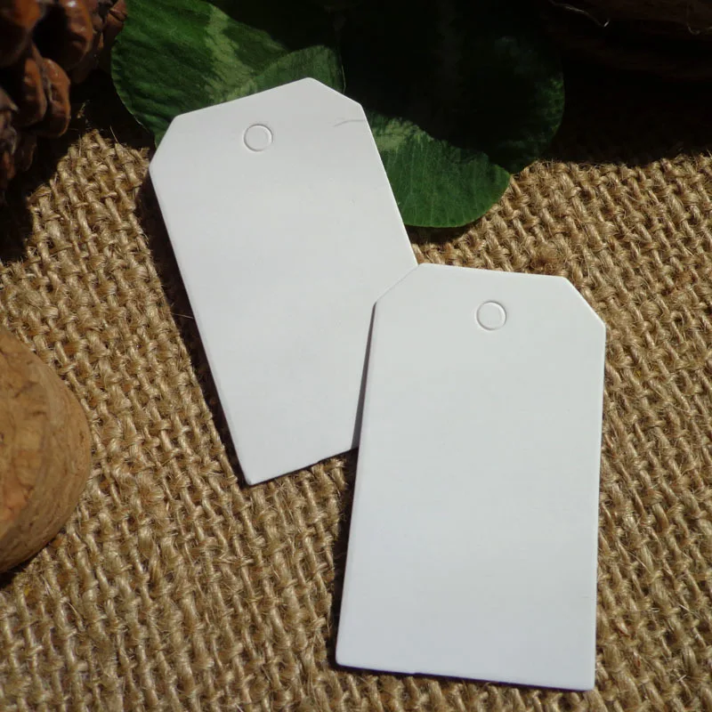100 шт. 3x5 см белая трапециевидная крафт бумага|white bookmark|tag blankkraft bookmark |