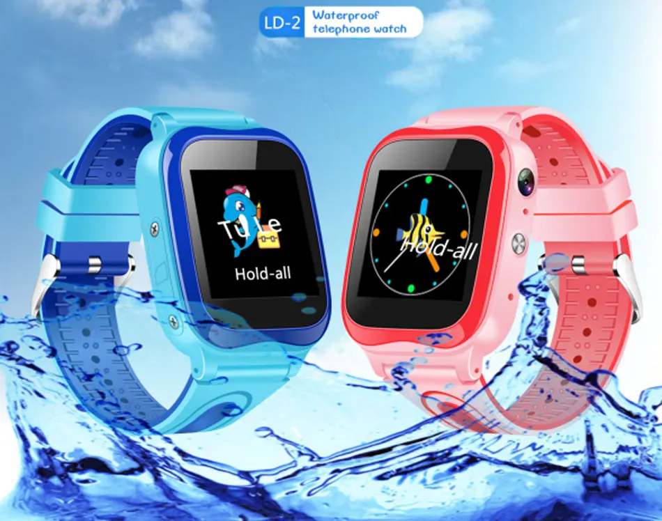 SALFRESA Children Smart Watch V88 IP67 Waterproof 450mAH Long Standby Child Tracking Security SOS Smart Bracelet For Kids Remote-2