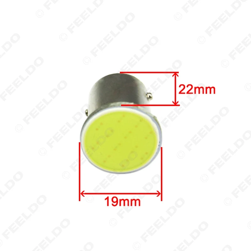 FEELDO 1 шт. автомобильный 1156 BA15S S25 COB 12SMD светодиодный задний сигнал резервный Стоп