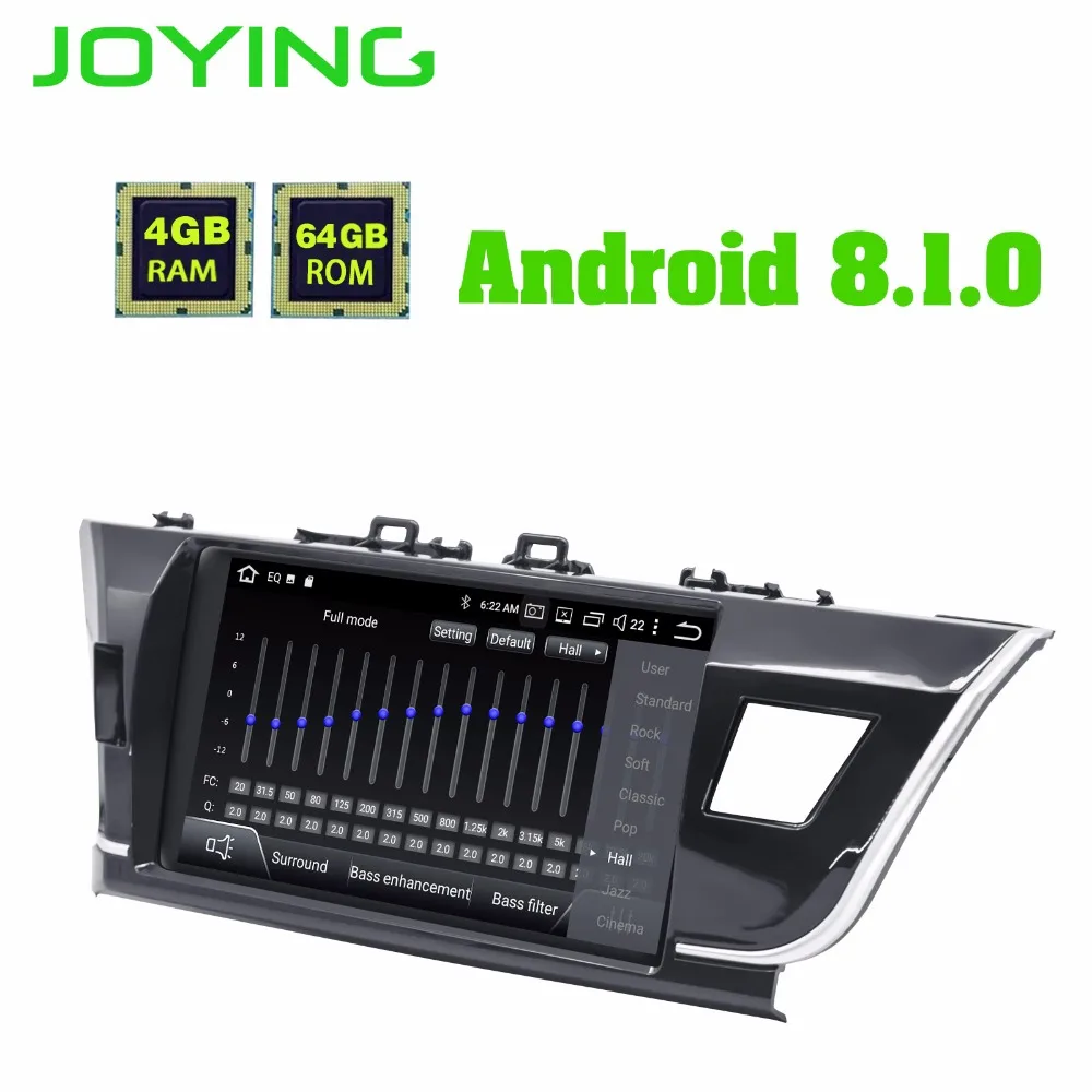 Top Joying Android 8.1 for toyota corolla 2014-2016 10.1" 2 din car radio DSP navigation car stereo GPS carplay TMPS 4GB+64GB SWC BT 4