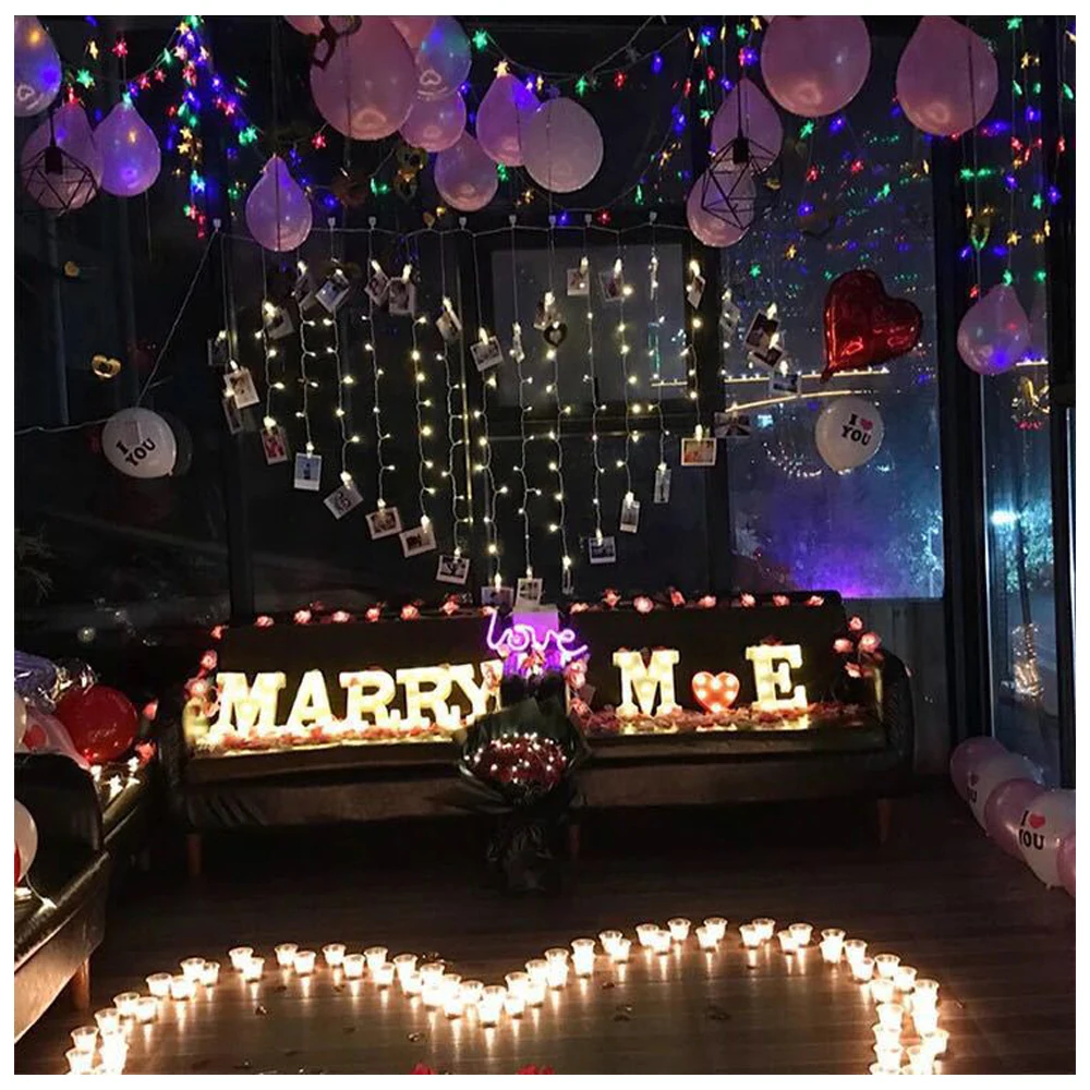 Modos de Iluminação Festa de Casamento Forma de 128 Luzes com 8 Luz para o Quarto Coração-em Janela Cortina Cachoeira Decoração Led 9 luzes com 8 modos de iluminação led