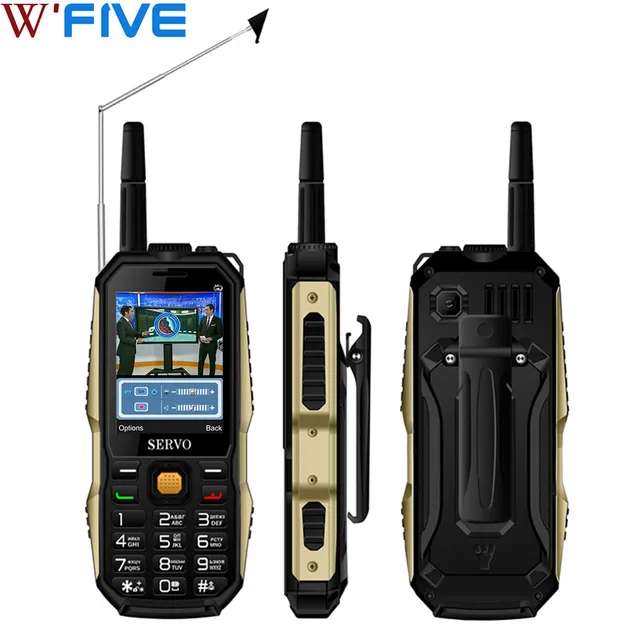 Original Phone SERVO P20 2.4″ HD Screen Antenna Analog TV Mobile Phone Three SIM Card Voice Changing Laser Flashlight Power Bank