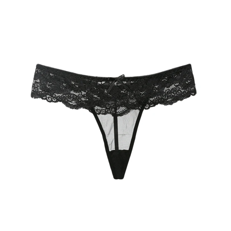 

Women Sexy G-String Thongs Intimates female black Lace Underwear Breathable erotic Lingerie Panties Cueca feminina R5045