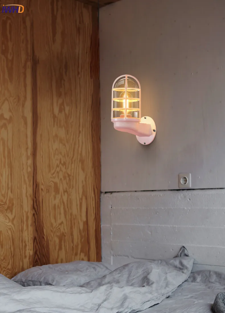 Conduziu a Luz de Parede ao ar Parede ao ar Wandlamp Nordic Livre Iluminação Sombra Vidro Lâmpada Pátio Varanda Luzes Buiten Verlichting 8 ao ar livre iluminação sombra vidro lâmpada