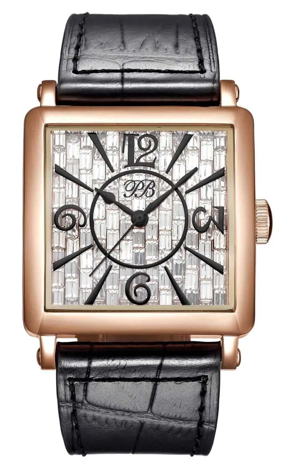 Princess Butterfly марка квадратный классический циферблат часы женские водонепроницаемый кожаный ремешок Кварцевые красные часы наручные - Цвет: HL650PC