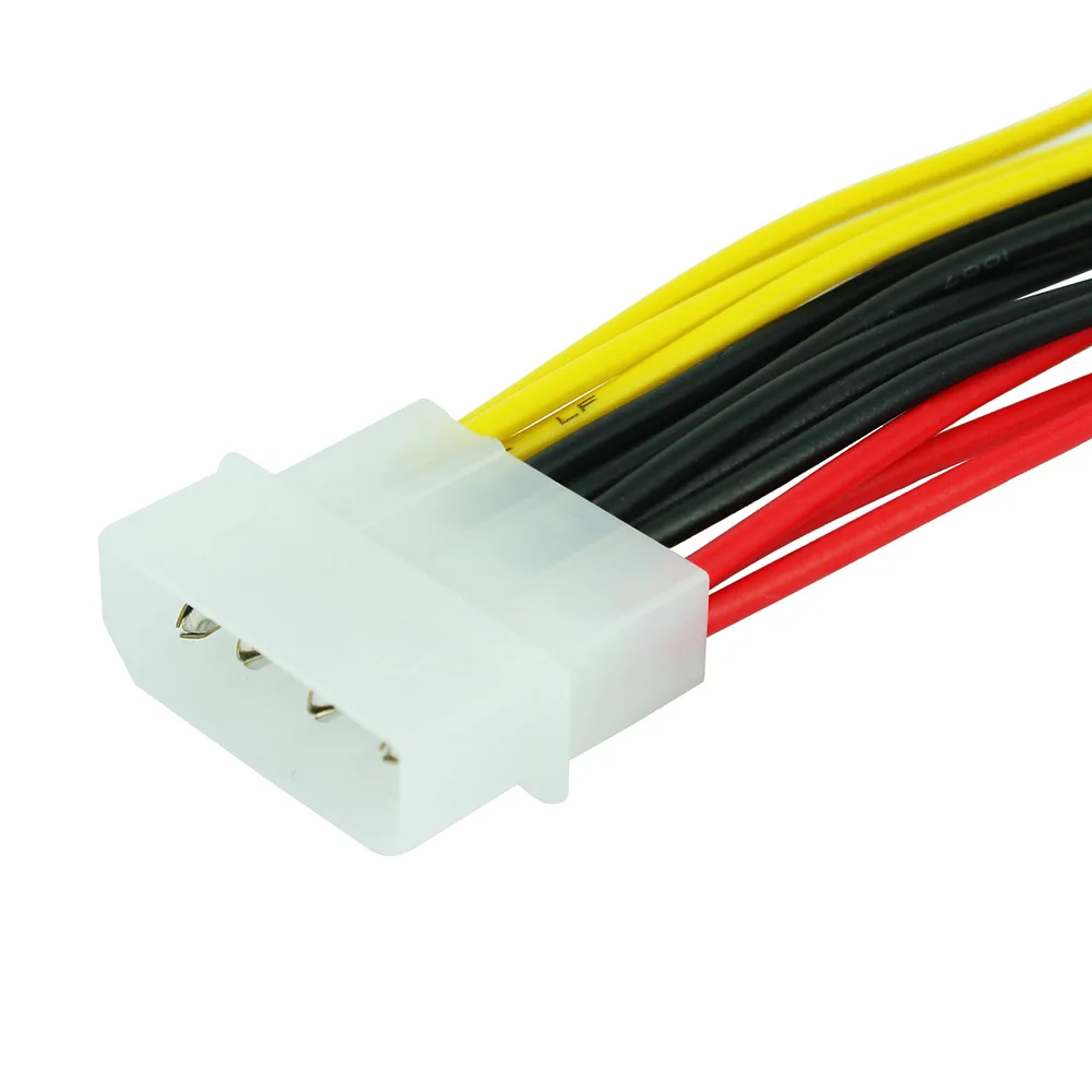 4pin IDE сплиттер питания 4Pin Molex штекер в 3 порта Женский кабель адаптер