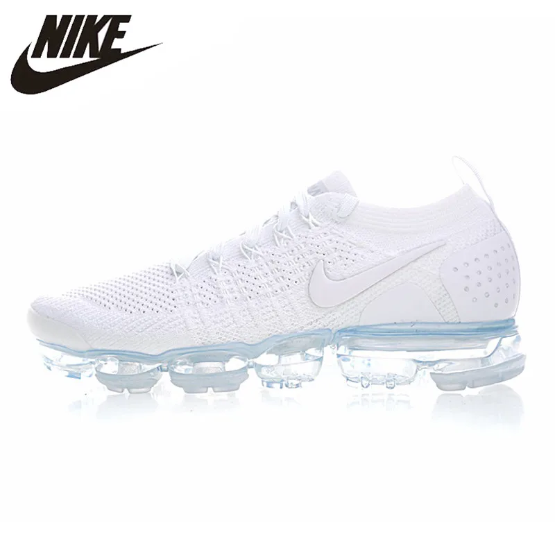 

Nike Air Vapormax Flyknit Men's Running Shoes , White, Lightweight Breathable Non-slip Wear-resistant 942842 100