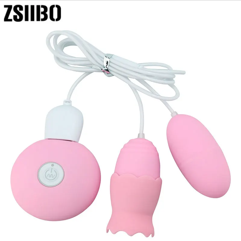 USB Rechargeable  Sex Vibrating tongue Shrinking breast suck  double jump egg female tongue  masturbation massager sex toys