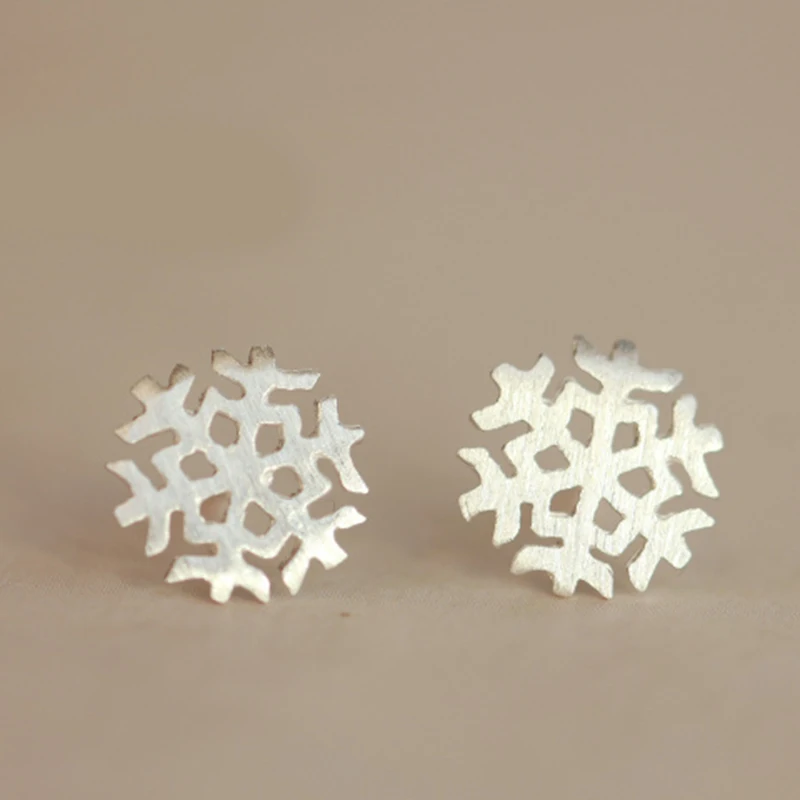 XIYANIKE 925 пробы серебряные классические зимние серебряные серьги со снежинками для женщин серьги Стерлинговое Серебро-ювелирные изделия Brincos VES6313