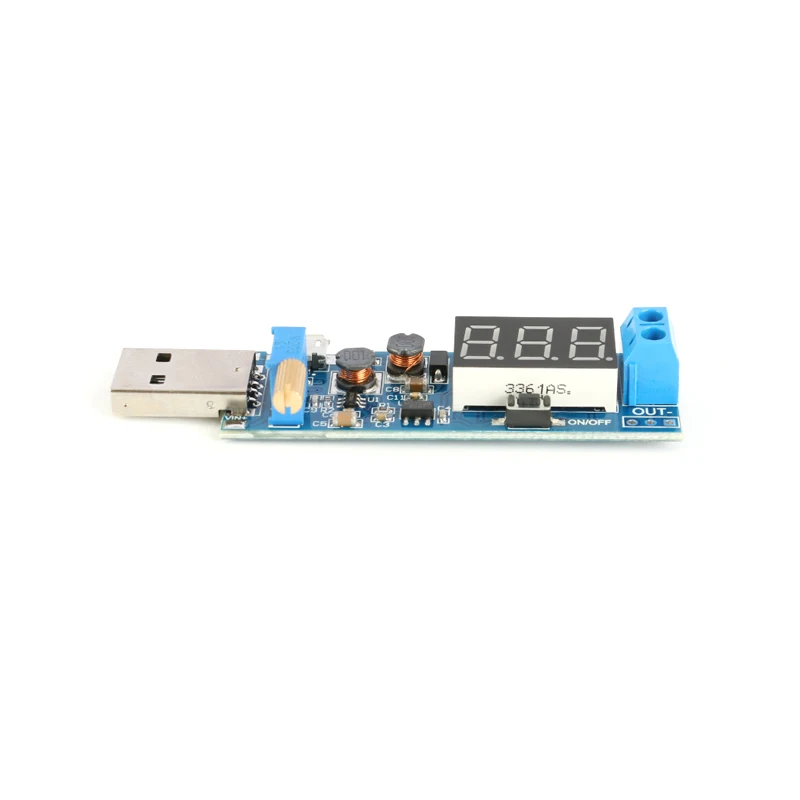 USB повышающий/уменьшающий модуль питания DC 5 В до 3 В/12 Регулируемый понижающий