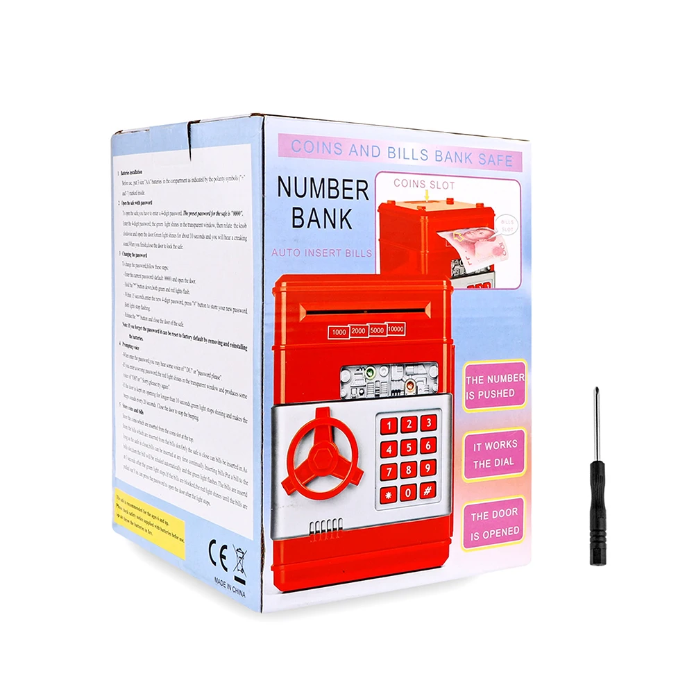 Новая копилка мини Банкомат Сейф электронный пароль Жевательная монета денежный депозит машина подарок для детей