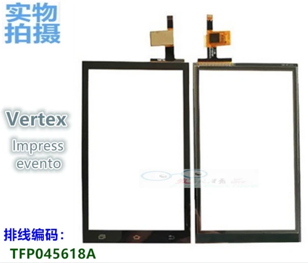 New Display For Vertex Impress evento Touch Screen Glass Without Lcd DISPLAY Digitizer Assembly black Complete Free Ship | Мобильные