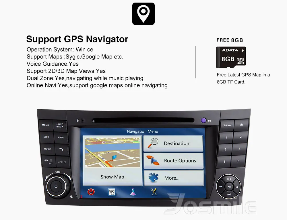 Clearance 2 Din Car DVD Player For Mercedes W211 E320 W219 W463 CLS350 CLS500 CLS55 E200 E220 E240 E350 Radio Multimeida GPS Navigation 5
