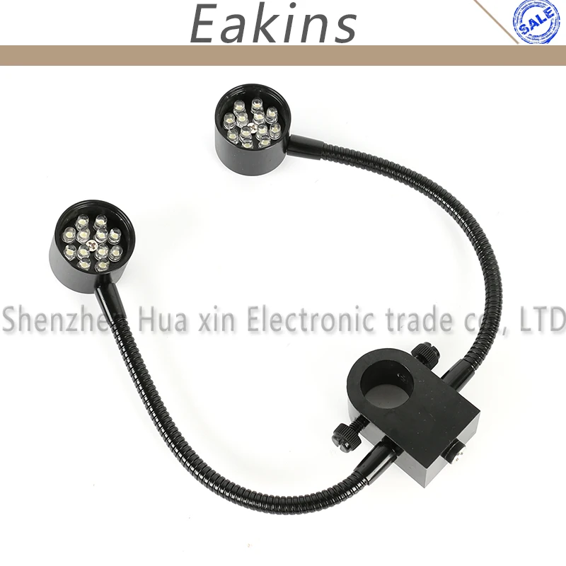  Side Light 24 LED Adjustable Ring Lamp illuminator 100V-240V 22mm or 25.5mm For Video Stereo Micros