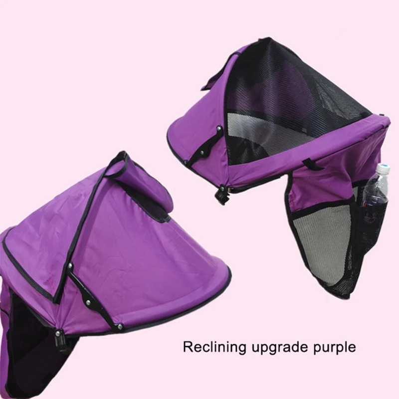 Purple B Детская коляска с солнцезащитным козырьком, солнцезащитный козырек, чехол для коляски, аксессуары для коляски, автомобильное кресло, коляска, кепка, Солнцезащитный капюшон - Цвет: Purple B