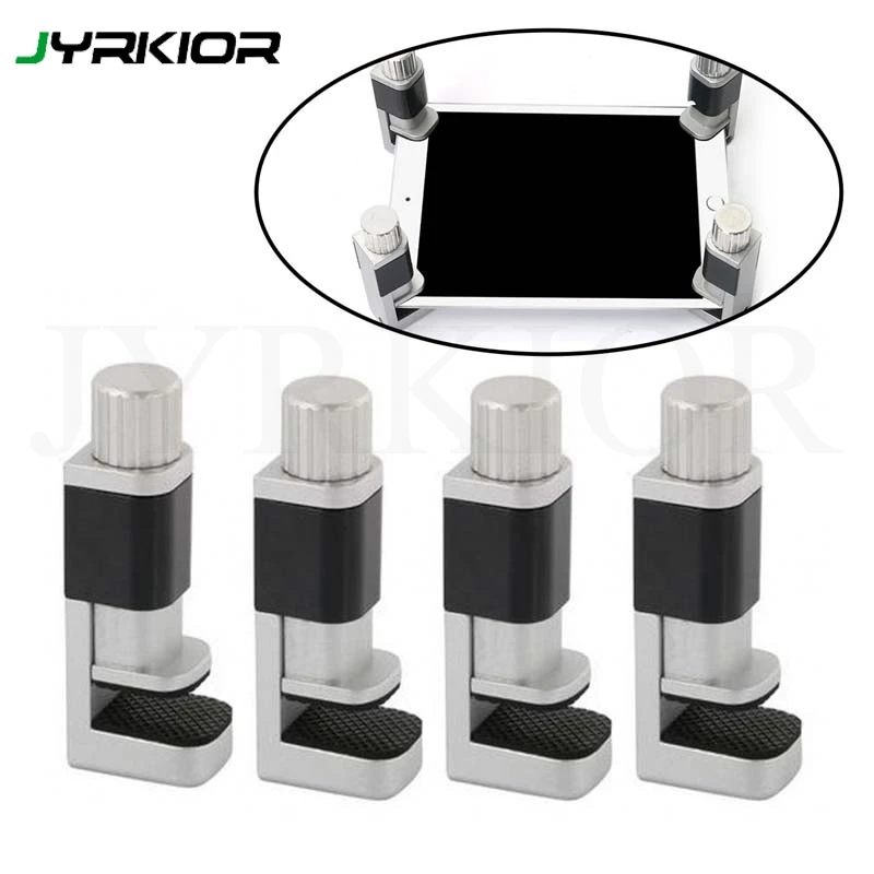 

4pcs/Set Adjustable Fixture For iPhone iPad LCD Screen Lamination Fastening,Clamp with Rubber Gasket,LCD Digitizer Repair Tool