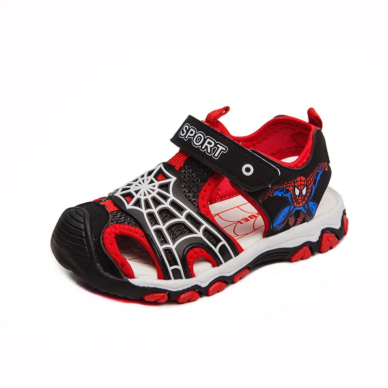 

2019 Summer boys sandals, children's beach shoes, boys spider shoes, casual flat shoes, fashion hollow children's sandals