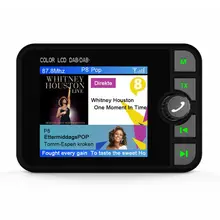 Мини dab цифровой радиоприемник адаптер Красочный ЖК-экран Bluetooth MP3 fm-передатчик для автомобильных аксессуаров