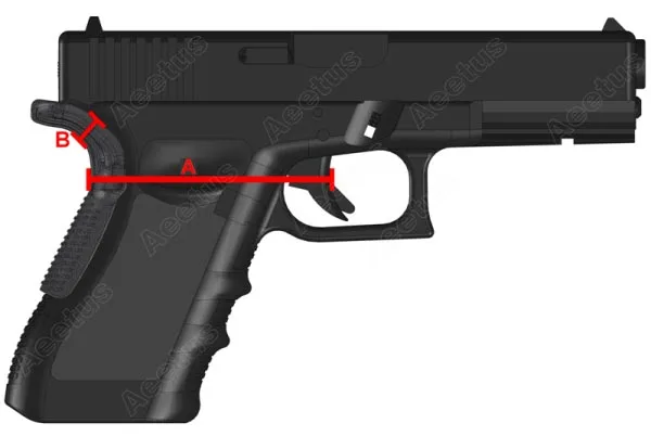 Тактическая рукоятка Force Gen 1 2 3 Glock BeaverTail адаптер для Glock 17,19, 22,23, 24,31, 32,34, 35,37, 38 kxs06020