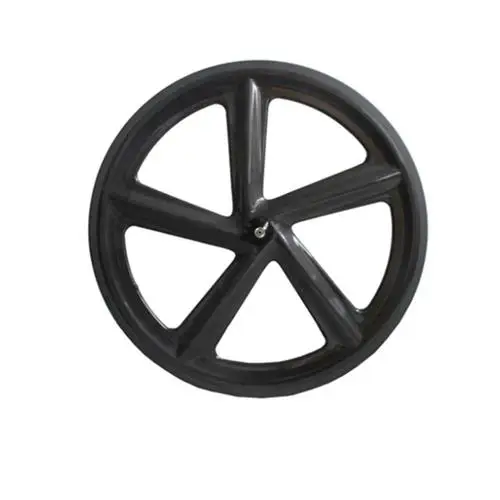 

Rear Carbon 5-SPOKE Wheel 700c 66mm Clincher Road Bike Wheels five-spoke for Road Bike or Fixed/Track bike with fixed gear