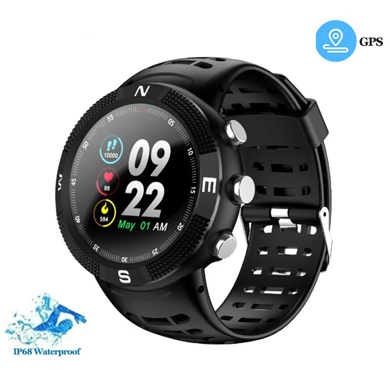 

GEOFOX Smart Watch GPS Positioning Sport Smartwatch IP68 Waterproof Pedometer Watch Call Message Reminder Heart Rate Wristwatch