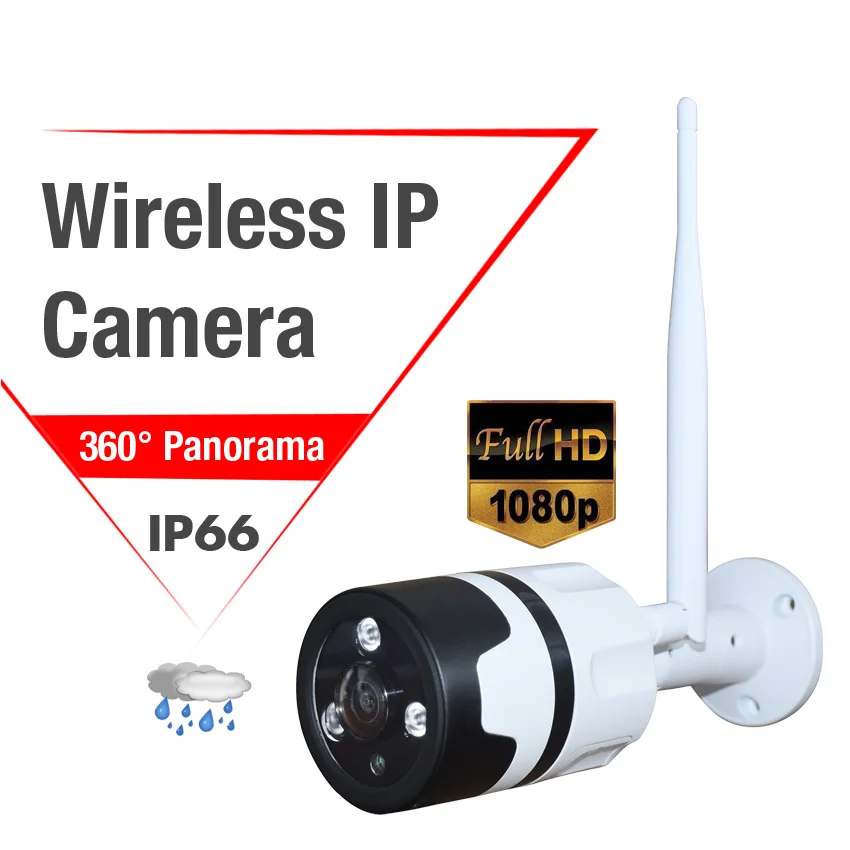 Zjuxin outdoor 1080p 360 degree wifi camera fisheye lens 2.0mp ip panoramic Camera  iCSee P2P  Support memory card 
