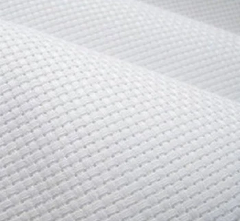 

ONEROOM FREE Shipping Top Quality 14CT embroidery canvas, cross stitch canvas of white color 3