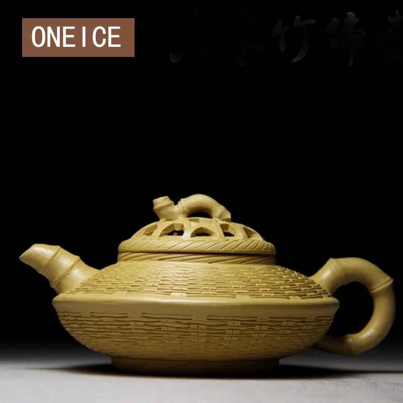 

Yixing Teapot famous handmade teapot of the original section of mud handicrafts Author Qian Jufang Bamboo pot authentic