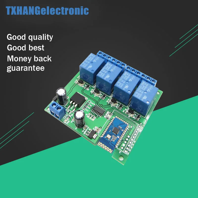 

12V 4-CH Multifunction Bluetooth Relay Remote Control Switch Mobile