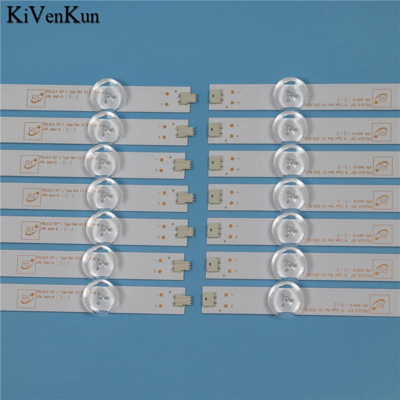12 Lamps LED Backlight Strip For LG 55LA620V