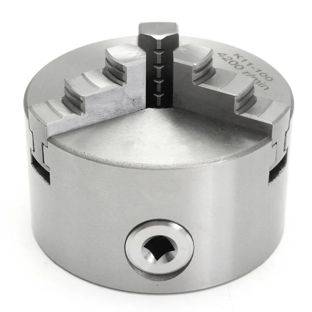 K11-100-3-Jaw-100mm-4200r-min-Hardened-Steel-Lathe-Chuck-Self-Centering-Safety-Chuck-Key1