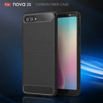 

Rugged Armor cases for huawei nova2s 50pcs Carbon Fiber cases for huawei nova2s cover DHL Free shipping heavy duty covers