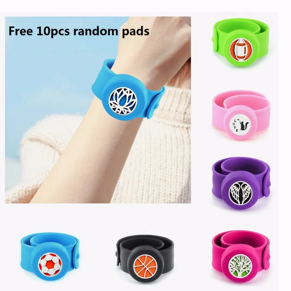 

Kids Essential Oil Bracelet Silicone Wristband Diffuser Bangle Men Women Bracelet Natural Mosquito Repellent Silicone Bracelets