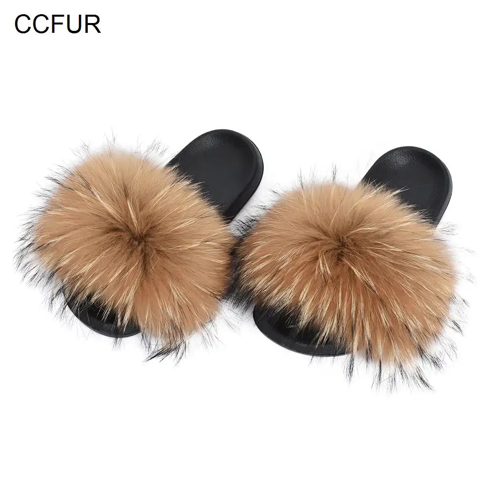 real fur slides