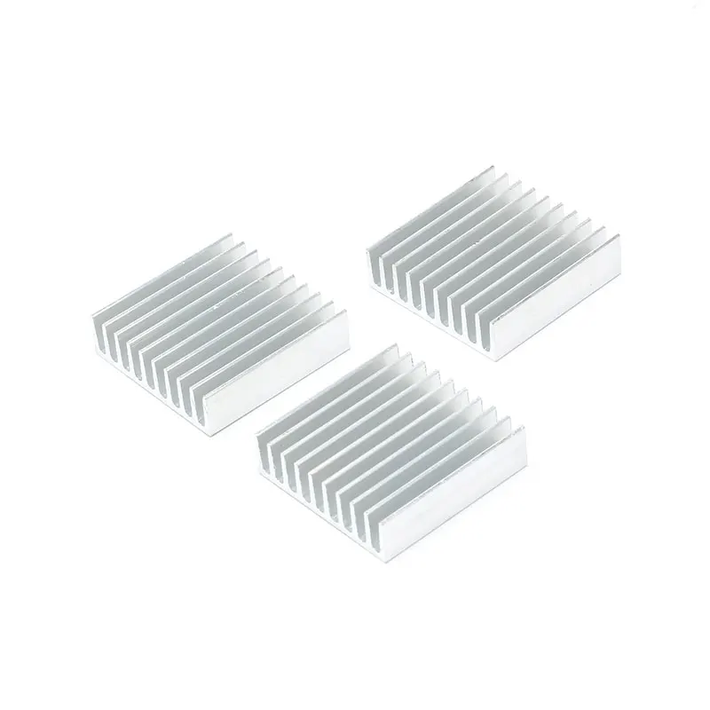 Aluminium 35*35*10mm Electronic Heatsink Heatsink Silver Radiator Cooling Block 