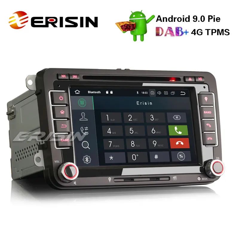 Sale Erisin ES7948V 7" Android 9.0 Car Stereo GPS Satnav CD for Golf Tiguan Eos Polo Seat Leon 1 Sale Erisin ES7948V 7" Android 9.0 Car Stereo GPS Satnav CD for Golf Tiguan Eos Polo Seat Leon 1