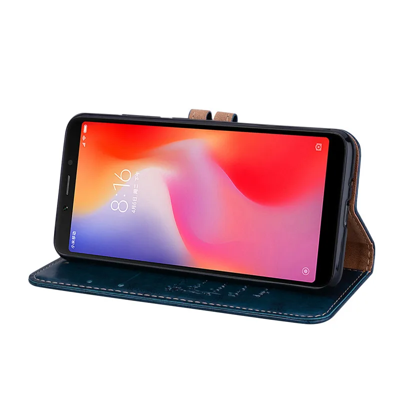 best flip cover for xiaomi Đối với Xiaomi Redmi 6A Ốp lưng Redmi 6 Bao da silicon mềm dạng ví lật cho Xiaomi Redmi 6A 6 một Bao đựng điện thoại Có ngăn đựng thẻ xiaomi leather case color