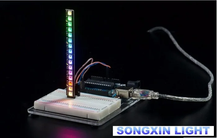 

2pcs/lot 8 channel WS2812 5050 RGB LED lights built-in full color-driven development board