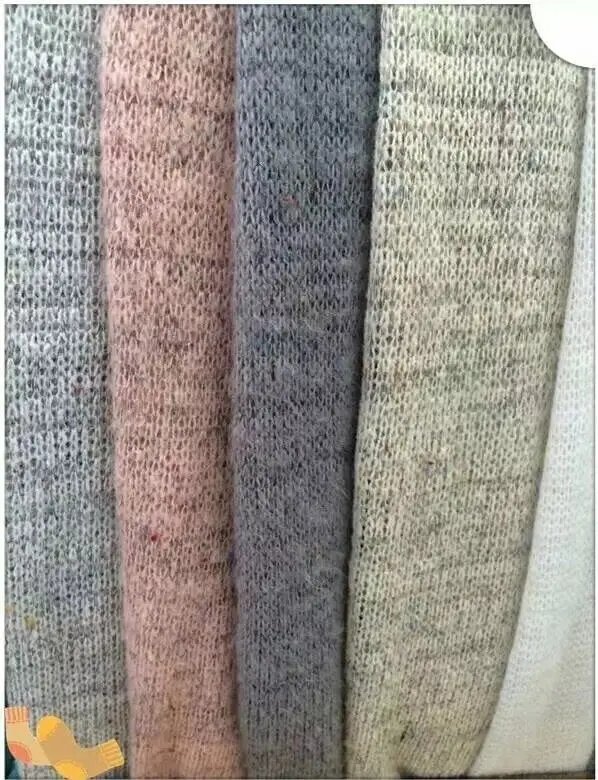 

New Knitted Fabrics, soft and stretchy scarf sweater Fuzzy Fleece Fabrics, width 170 cm