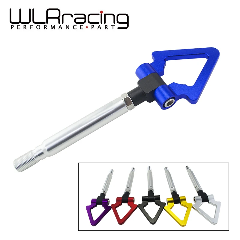 WLR RACING Billet Aluminum Tow Hook Front&Rear Triangle Ring Towing