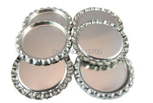 

High Qulality Flattened Chrome Bottle Caps for DIY jewelry BottleCaps Made of Tinplate Without Hole 2000 pcs/Lot Free Shipping