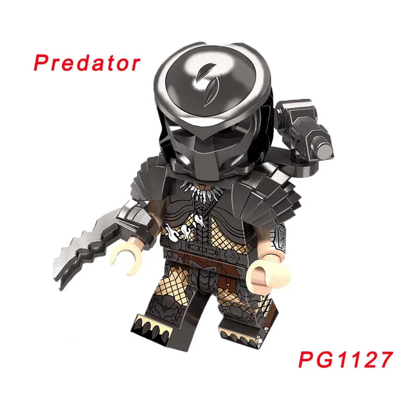 

Pg1127 Single Sale Super Heroes The Movie Series Legoings Predator One-Eyed Alien Bricks Building Blocks Gift Toys For Children