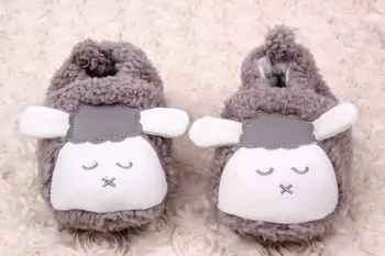

New Baby Boys Girls Winter Warm Plush Booties Infant Soft Slipper Crib Shoes New