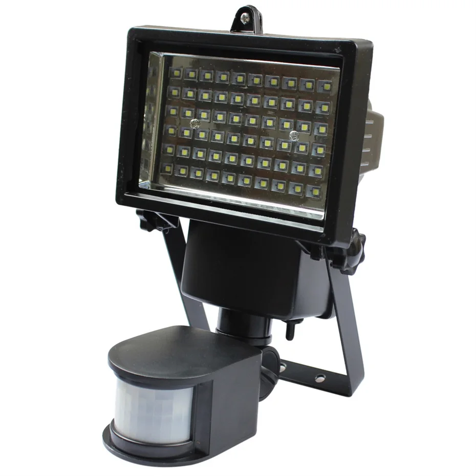 

New Arrival Natural White Outdoor Light 60 LED Super Bright Waterproof Solar Powered PIR Motion Detector Door Wall Lamp