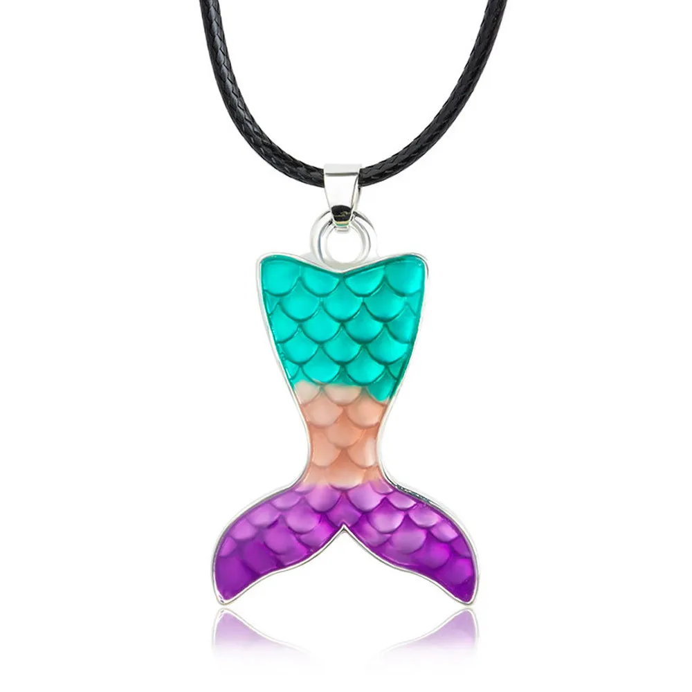 

OTOKY 2018 Hot Sale 1PC Women Whale Tail Fish Nautical Charm Mermaid Tail Pendant Necklace Jewelry For Gift Dropship May25